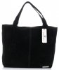 Kožené kabelka shopper bag Vittoria Gotti černá V501